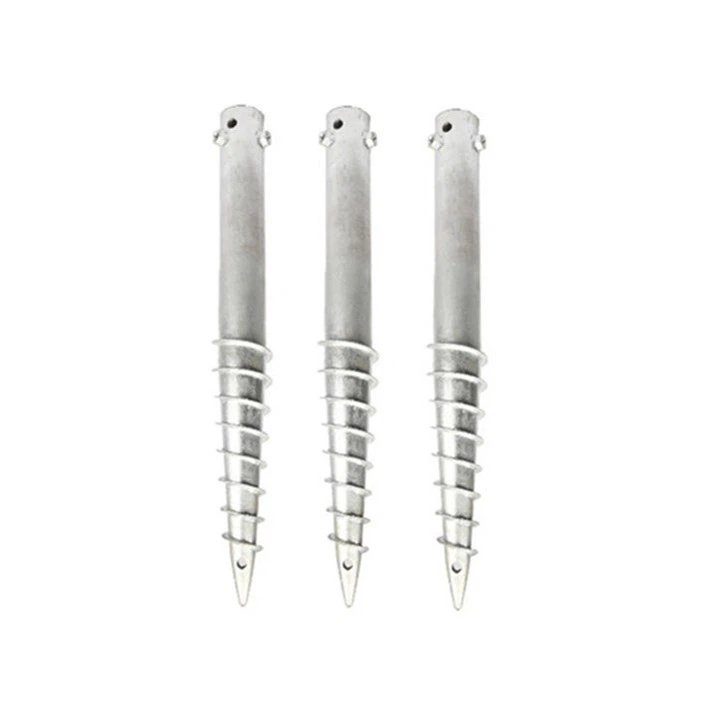 Helical Galvanized Ground Screw Piles