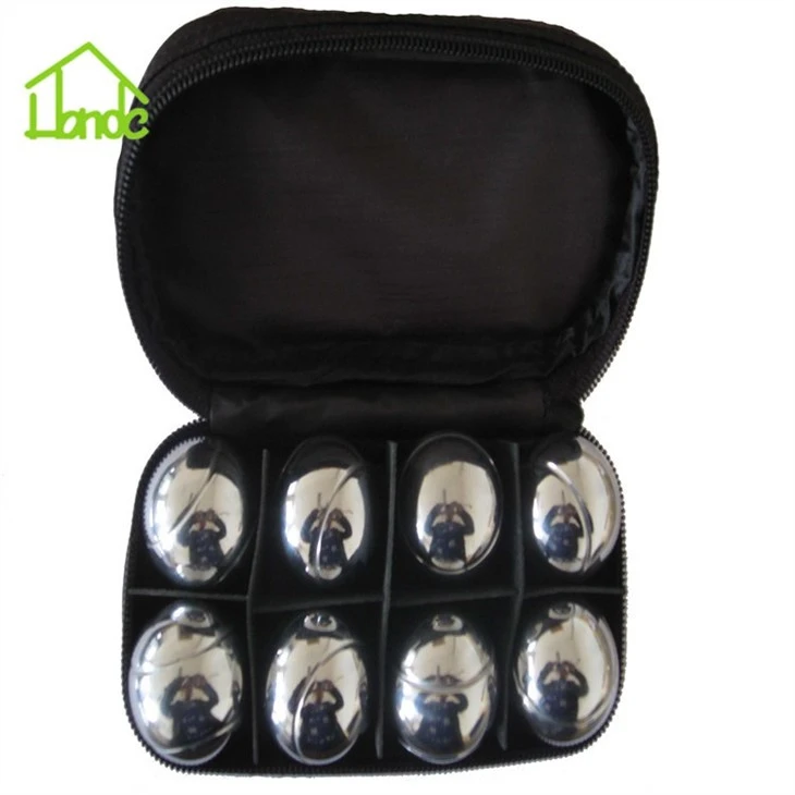 8 Ball Set Backyard Bocce Ball Court On Grass